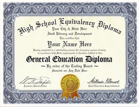 free printable ged certificate.